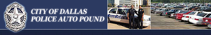 Dallas Auto Pound Banner