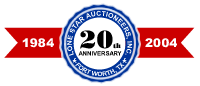 1984 - 2004 LoneStar Auctioneers 20th Anniversery Banner